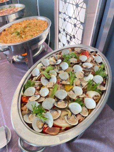 白醬海鮮義大利麵