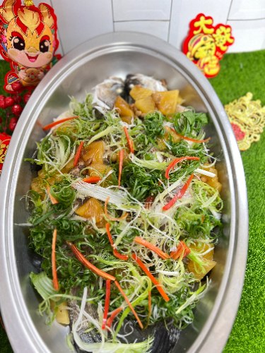 鳳梨蒸鮮魚(整隻)