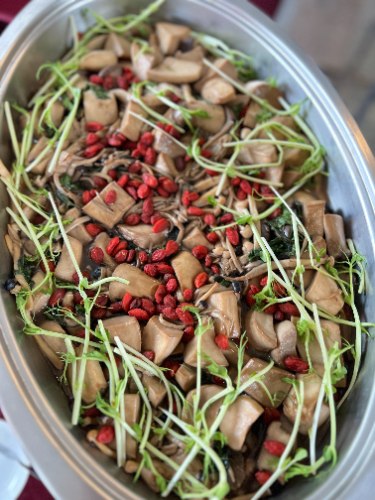 三杯燴百菇(素)