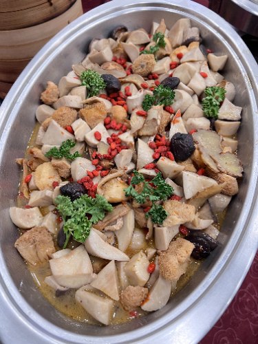 麻油喉頭杏鮑菇(素)